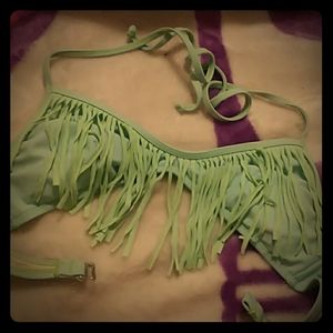 Teal/blue bikini top